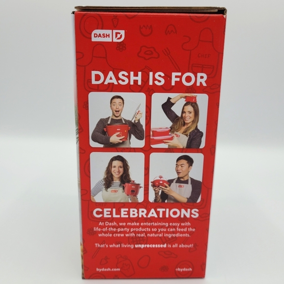 Dash Mini Waffle Maker 4"  Gingerbread Man Nonstick Red Christmas Holiday Gift - Picture 5 of 8